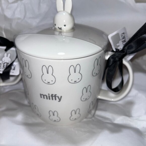 Miffy Cute Mug Embossed Bunny with Miffy Head Cup Lid Authentic by Magenta - Picture 2 of 4
